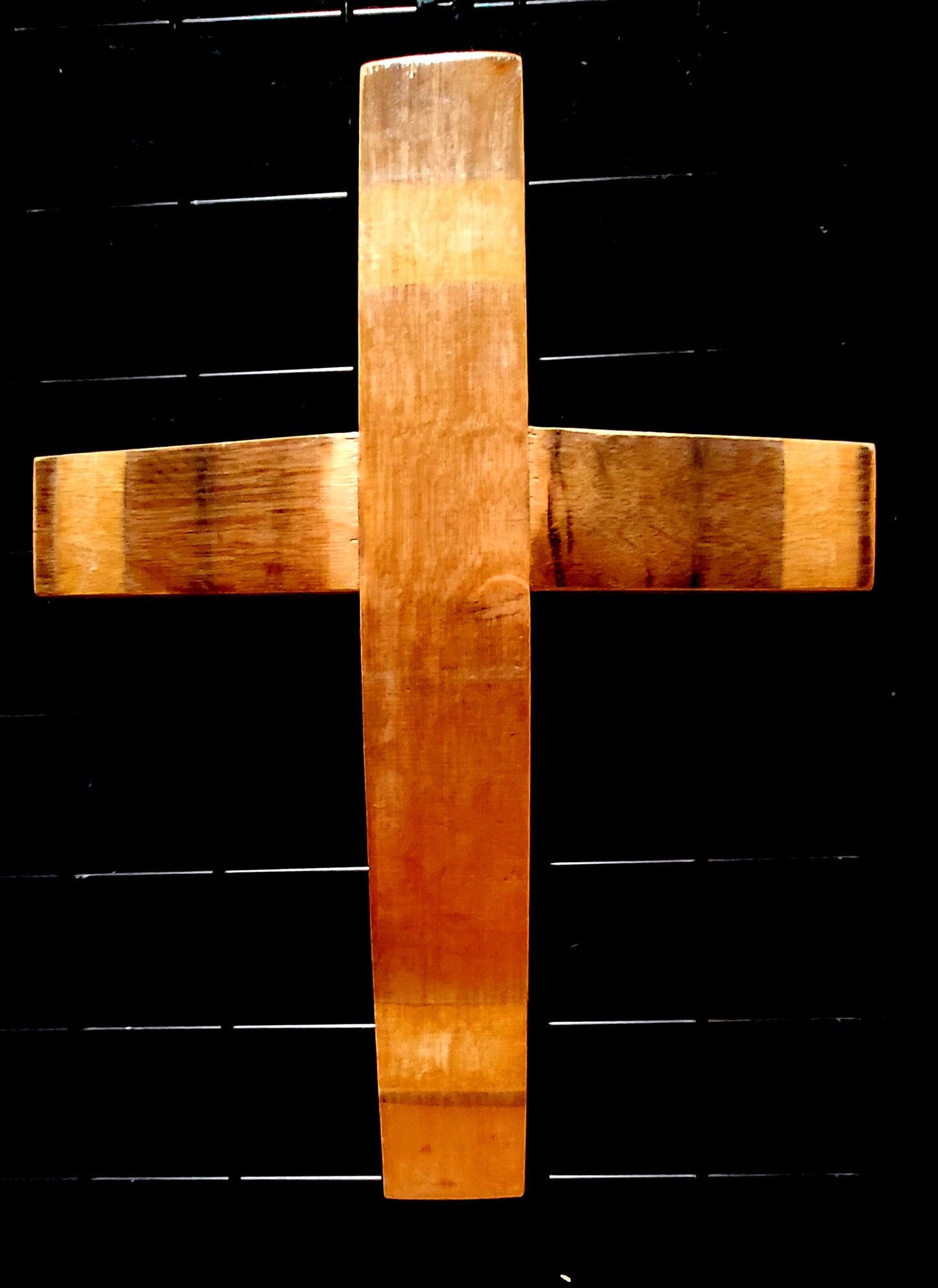 Wine Stave Cross