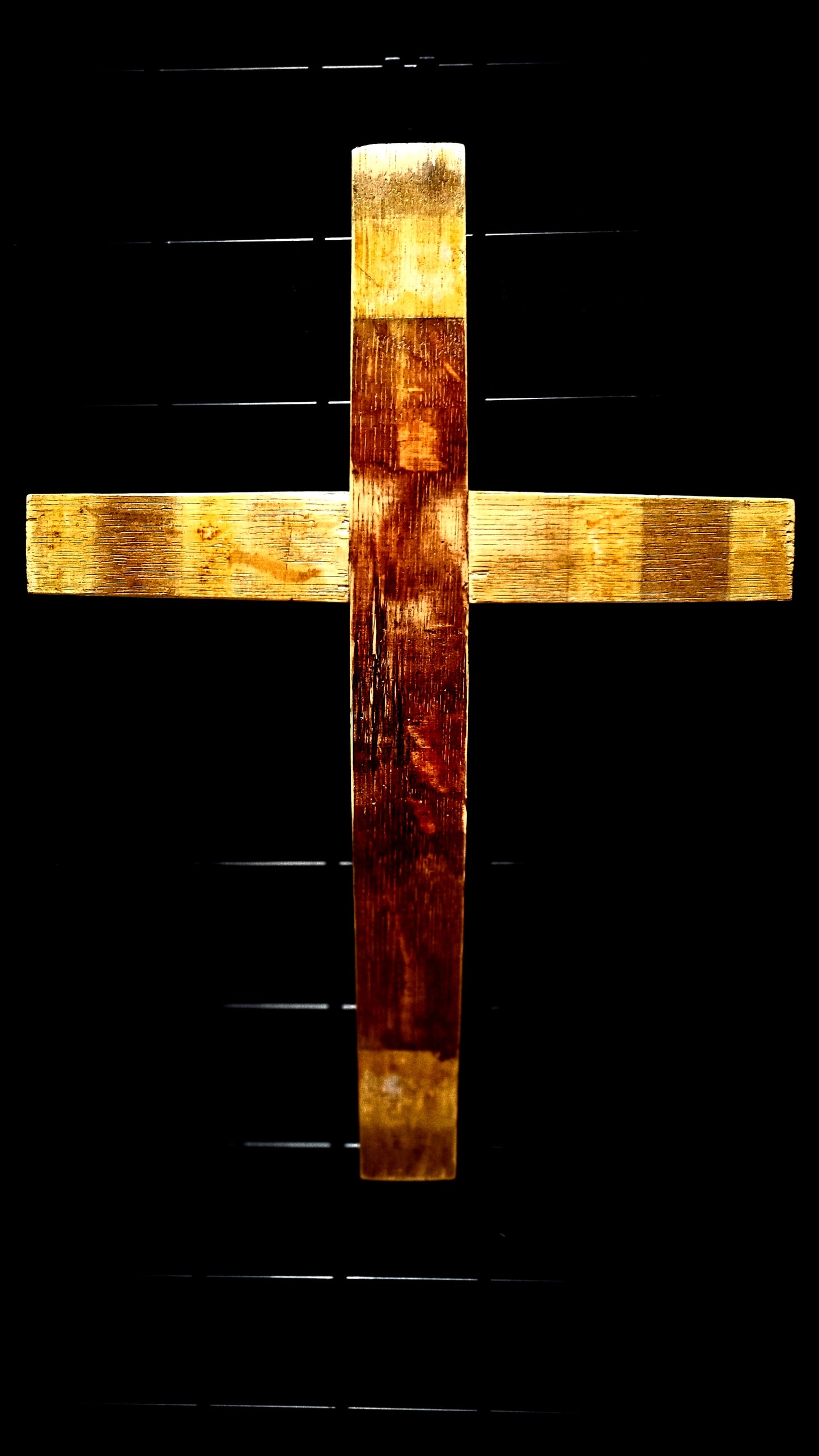 Wine Stave Cross
