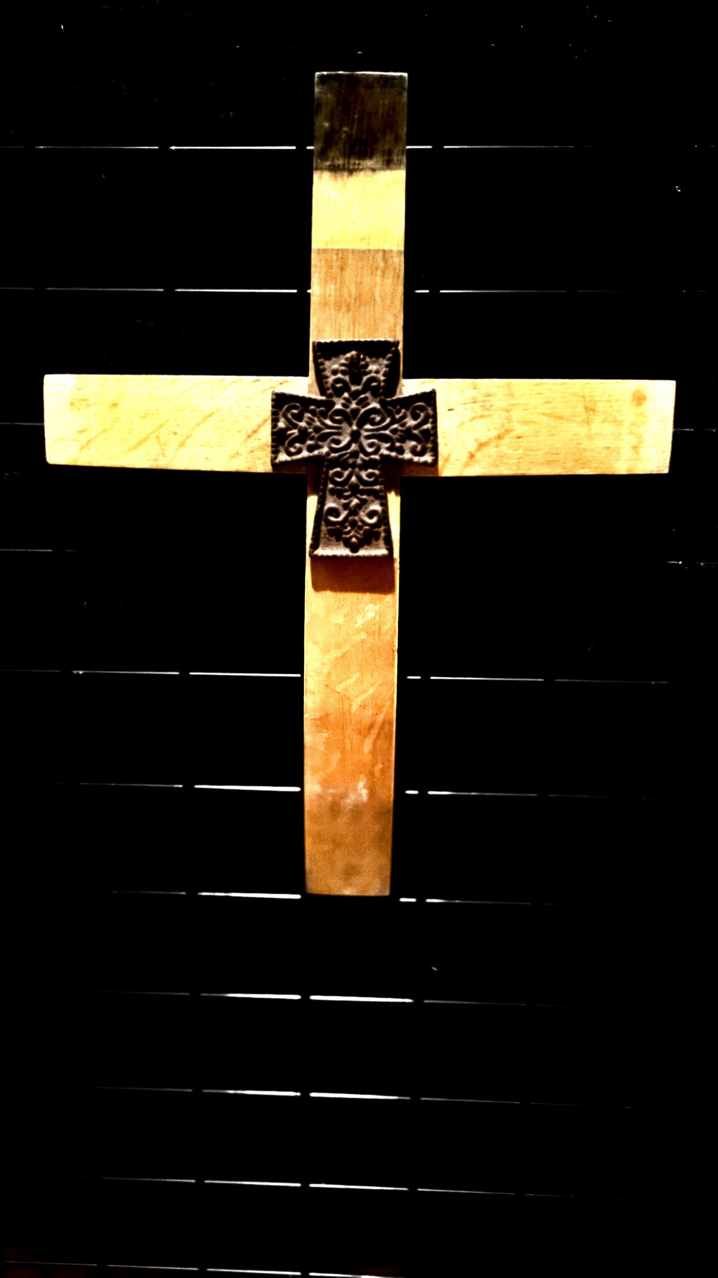 Wine Stave Cross