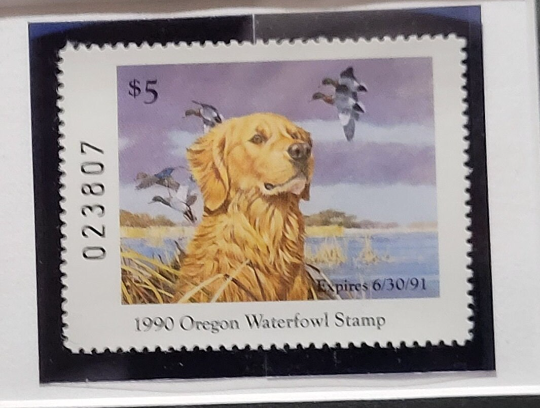 Vintage Limited Edition Oregon Duck Stamp and Signed Print. OR 7 or OR 8