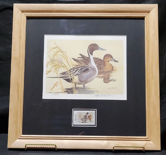 Vintage Limited Edition Texas Duck Stamps & Signed Print. TX 1 or TX 2