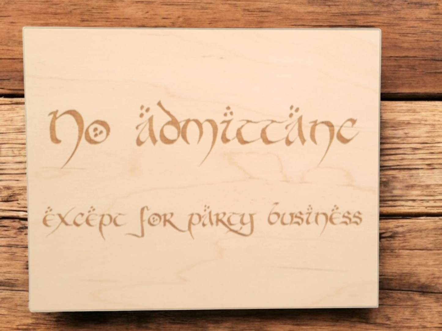 LOTR Wood and Leather Etching Gifts