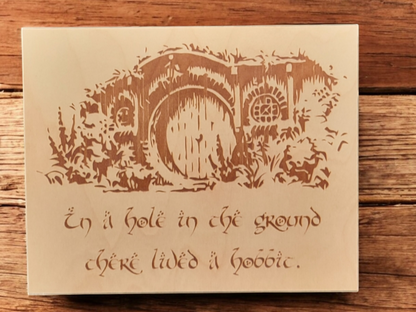 LOTR Wood and Leather Etching Gifts