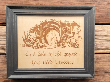 LOTR Wood and Leather Etching Gifts