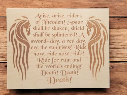 LOTR Wood and Leather Etching Gifts