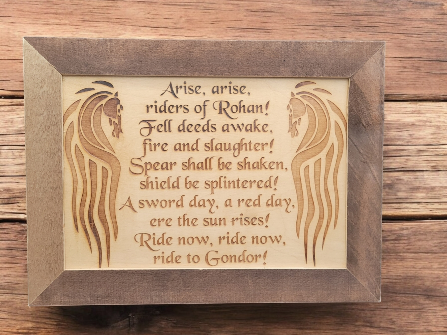 LOTR Wood and Leather Etching Gifts