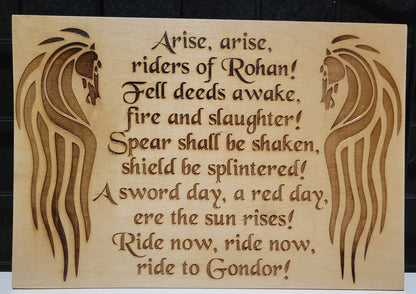 LOTR Wood and Leather Etching Gifts