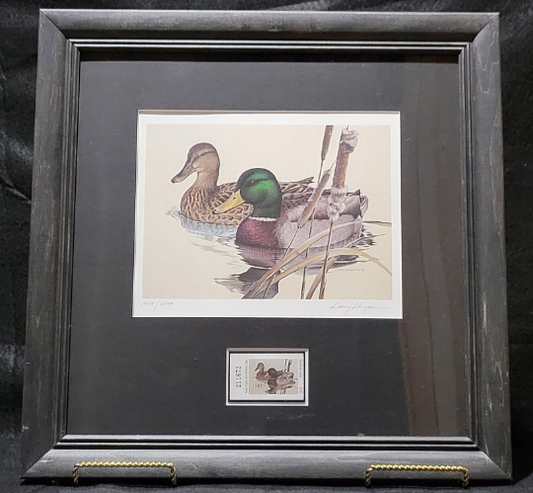 Vintage Limited Edition Texas Duck Stamps & Signed Print. TX 1 or TX 2